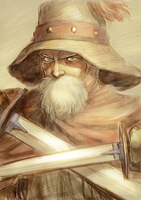 #これを見た人は黙っておっさんの絵を貼る 
