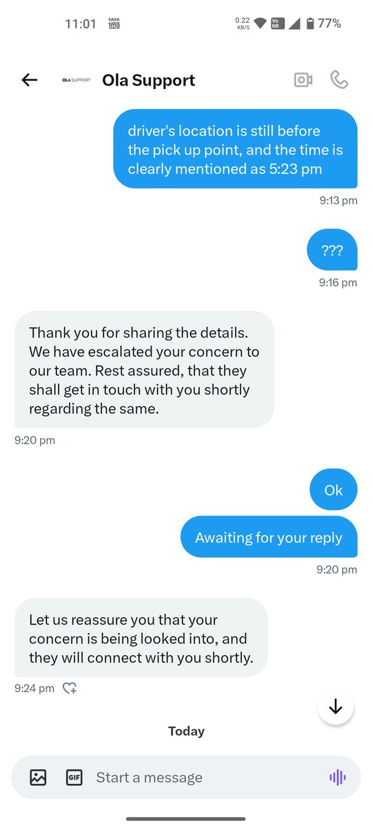 piyushk30's tweet photo. @ola_supports Still no response from your side @ola_supports https://t.co/ykvQUuTFFc