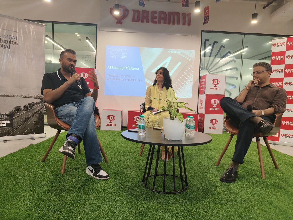 CGC | Mumbai (@cgc_mumbai) on Twitter photo Last week's conversation with <a href="/vishalmisra/">Vishal Misra</a>, Professor and Vice Dean of Computing and Artificial Intelligence <a href="/CUSEAS/">Columbia Engineering</a>, and <a href="/harshjain85/">Harsh Jain</a>, CEO, <a href="/DreamSportsHQ/">Dream Sports</a> in collaboration with <a href="/mumbai_tech_/">Tech Entrepreneurs Association of Mumbai (TEAM)</a> spotlighted how sports & academia are shifting gears to adopt AI to enhance performances Last week's conversation with <a href="/vishalmisra/">Vishal Misra</a>, Professor and Vice Dean of Computing and Artificial Intelligence <a href="/CUSEAS/">Columbia Engineering</a>, and <a href="/harshjain85/">Harsh Jain</a>, CEO, <a href="/DreamSportsHQ/">Dream Sports</a> in collaboration with <a href="/mumbai_tech_/">Tech Entrepreneurs Association of Mumbai (TEAM)</a> spotlighted how sports & academia are shifting gears to adopt AI to enhance performances