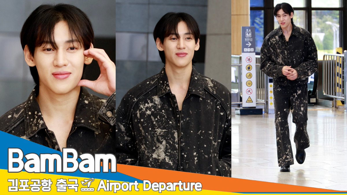 newsenstar's tweet photo. [4K] 뱀뱀, 매력적인 비주얼 (출국)✈️GOT7 'BamBam' Airport Departure 2024.8.29 Newsen 

https://t.co/AzbkywMkiX 출처 @YouTube 

#뱀뱀 #갓세븐 #GOT7 #BamBam https://t.co/SXvbt4hTrV