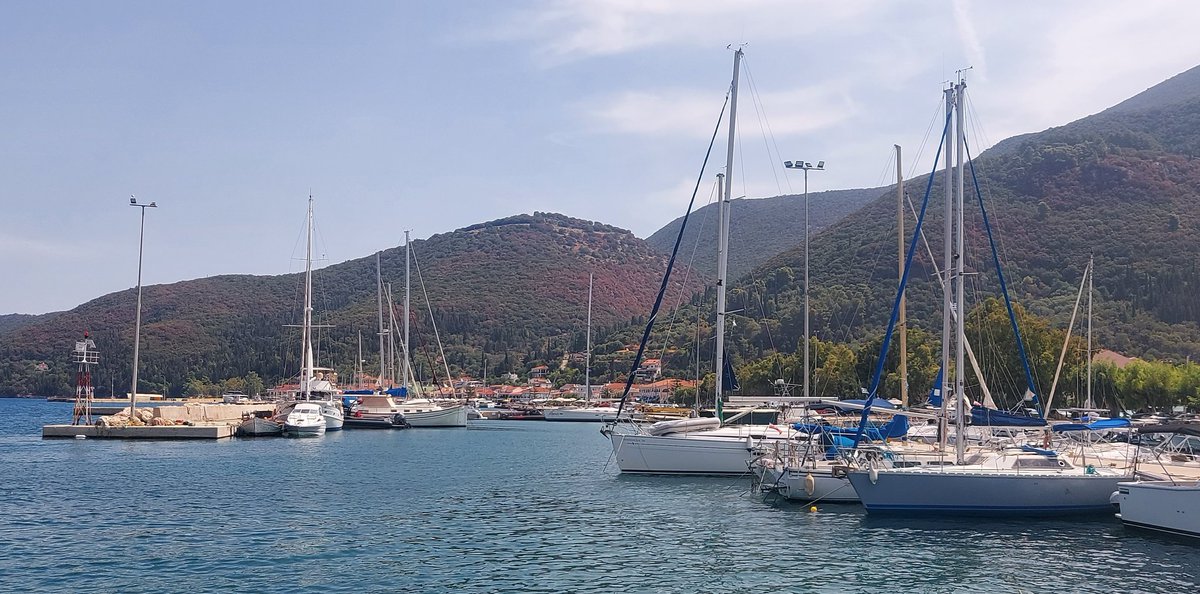 stormcatcheruk's tweet image. Beautiful harbour in Sami, Kefalonia #yacht #GreekLife #Stormcatcher #sailing