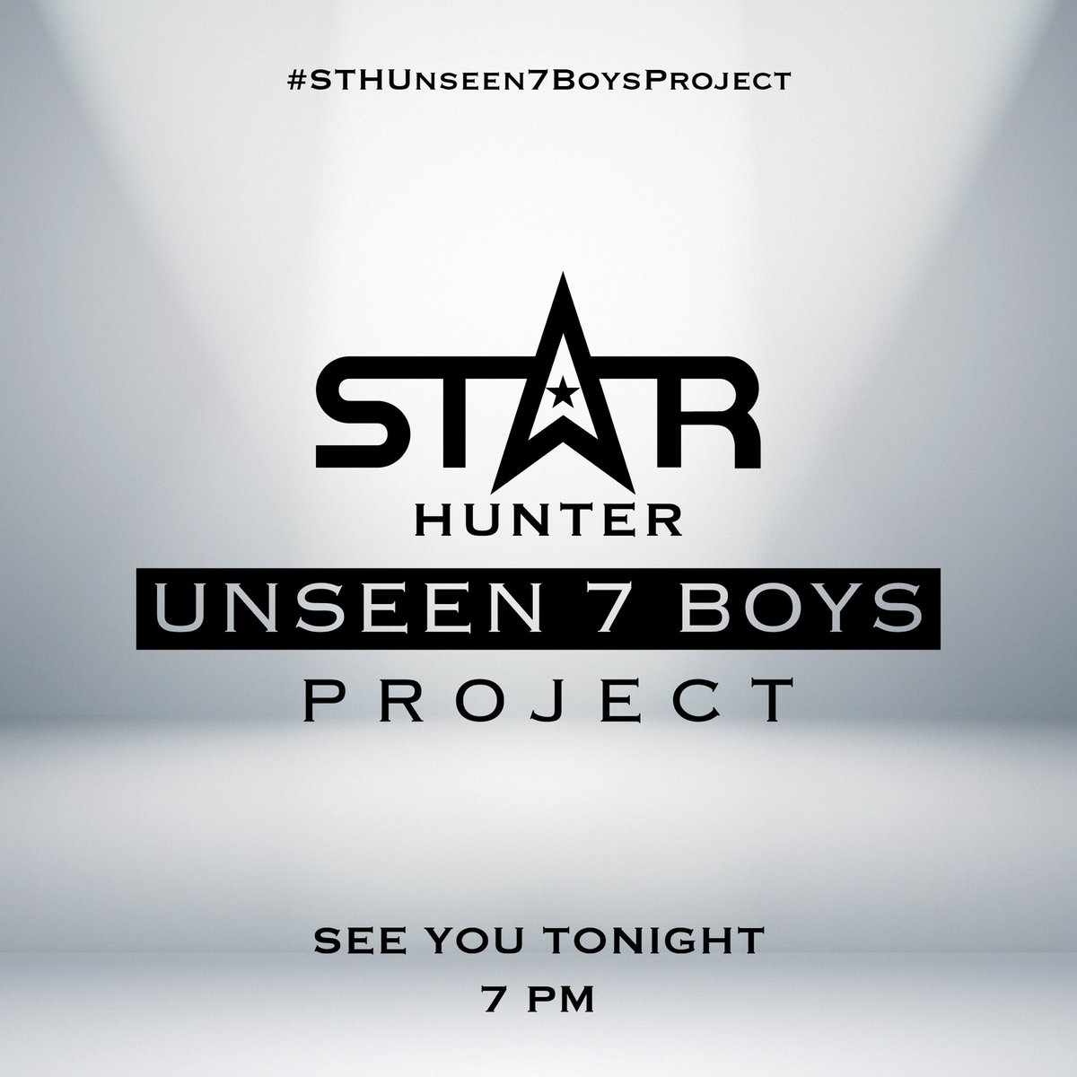starhunter_ent's tweet photo. Unseen 7 boys project  by Star Hunter Entertainment

✨ SEE YOU TO NIGHT 
⏱️ 7 PM

#STHUnseen7BoysProject
#Starhunterentertainment https://t.co/J7ufvtfdQw