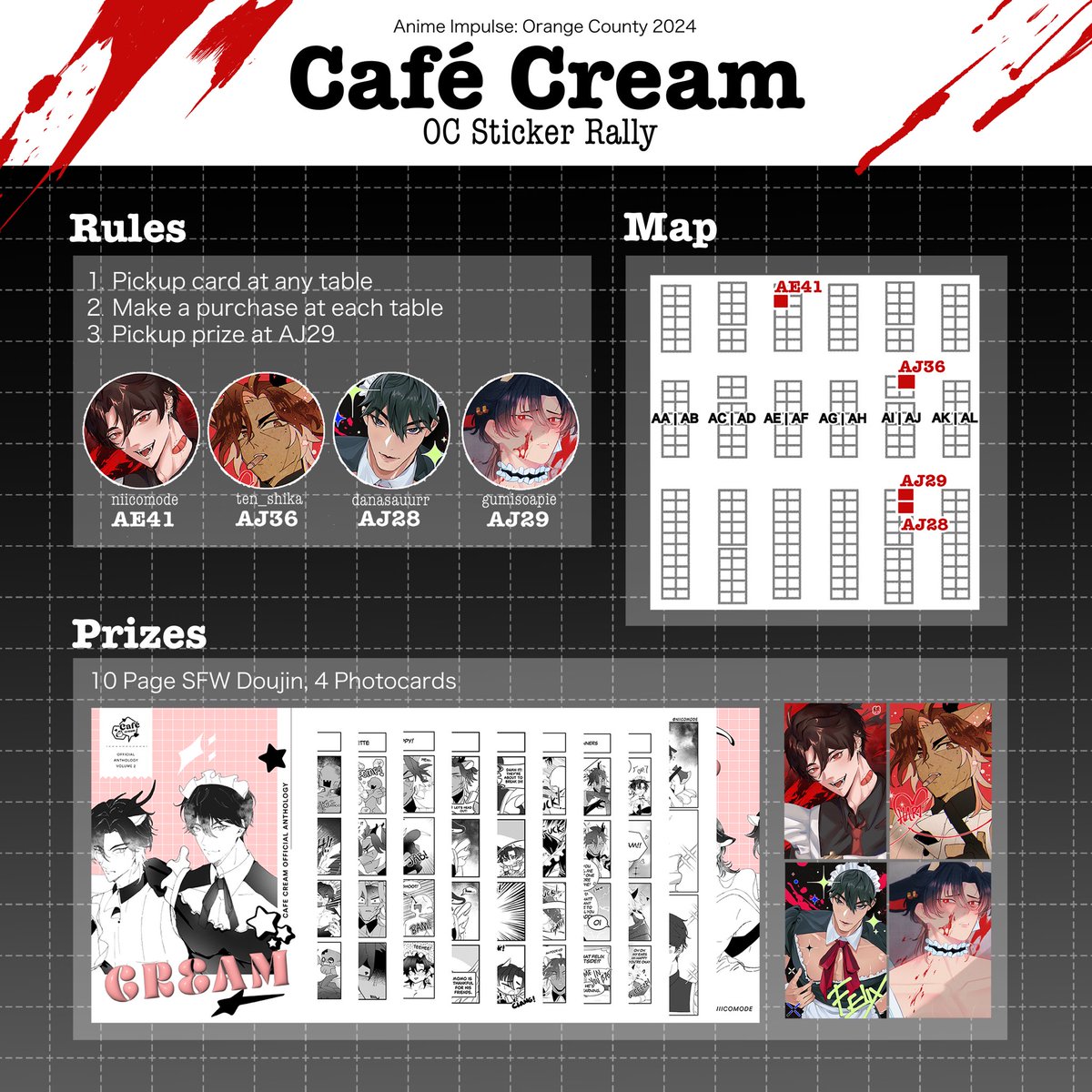 gxmxsoapee's tweet image. AIOC 2024: OC Maid Sticker Rally ๐ฎ
Come join our rally and win a 10 page doujin abt maids surviving in a zombie apocalypse ๐
#ANIMEImpulseOC2024