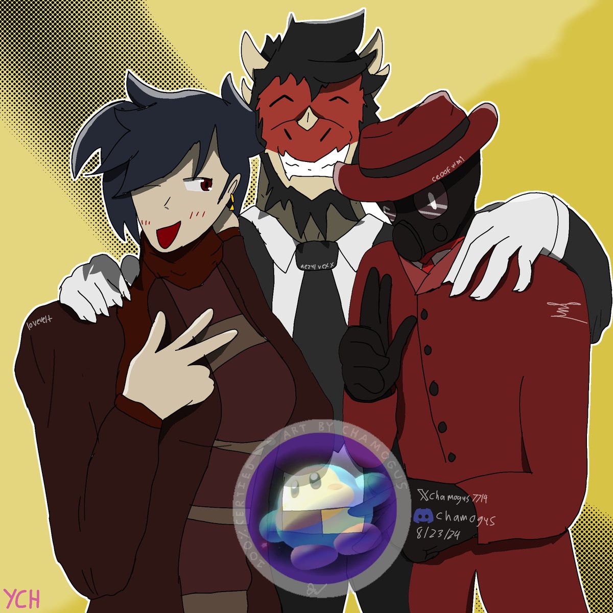 Did a YCH raffle on Discord.

(Feat.: <a href="/AezulVexx/">️️ ️️️️️️️️️ ️️ ️️ ️️</a>, and some other users in discord)

#digitalart #ArtistOnTwitter #YCH #ibisPaintX