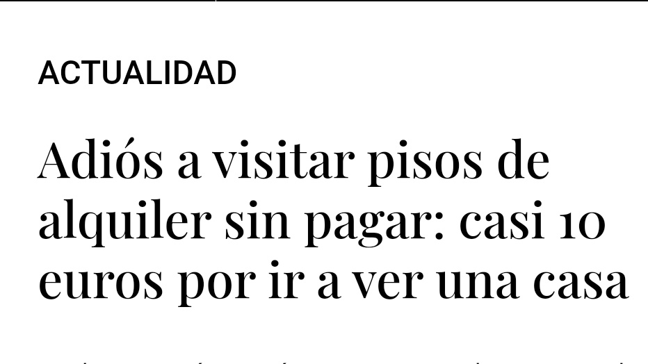 Poco se okupa, la verdad.