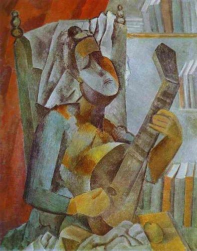 tempestanuova's tweet photo. Pablo Picasso - Woman Playing the Mandoline #arte 🏳️‍🌈🏳️‍🌈 https://t.co/lEBNrvLziy