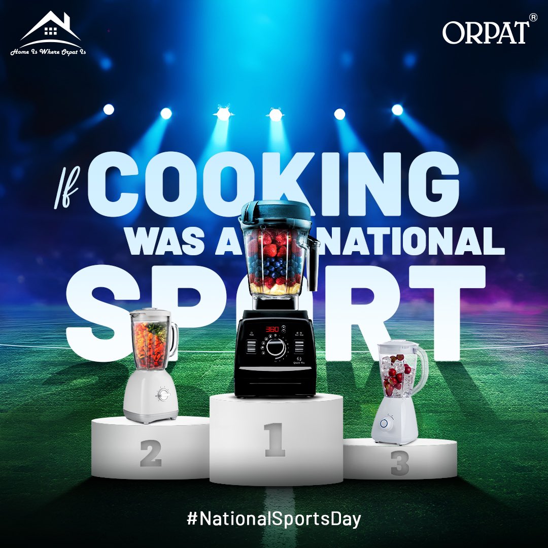 orpat_group's tweet photo. On this National Sports Day, let’s celebrate champions both on the field and in the kitchen!
#NationalSportsDay #OrpatQuickMix #ChampionsInEveryWay #KitchenGoals #Orpat #Quickmixindia #madeinindia #makeinindia https://t.co/rgxjPFxgu5