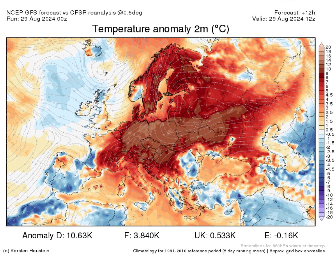 This is massive a +12°C Anomaly in a ~+1.6°C world and in some years in a +2°C world we may see +24°C Anomaly with massive humidity a unbelievable mass causality event? Millions of people just dying 💀 and PR make us silent 🔇 with cat content. How got we here?