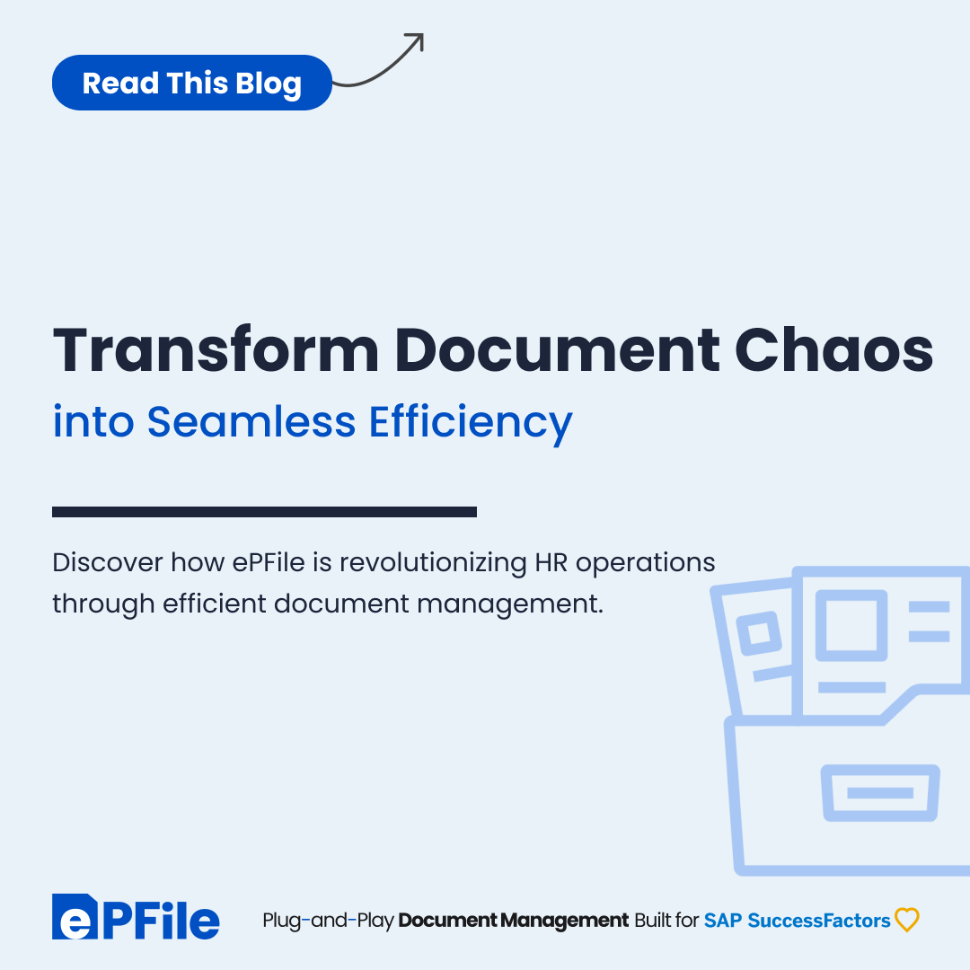 RollingArrays's tweet image. Read the Blog - rollingarrays.com/blogs/the-hidd…

Tired of drowning in a sea of #HR documents? 

Discover how #ePFile can turn chaos into harmony. Our solution streamlines #DocumentManagement, boosts #efficiency, and ensures #compliance. 

 #HRDocuments  #SAPSuccessFactors #RollingArrays
