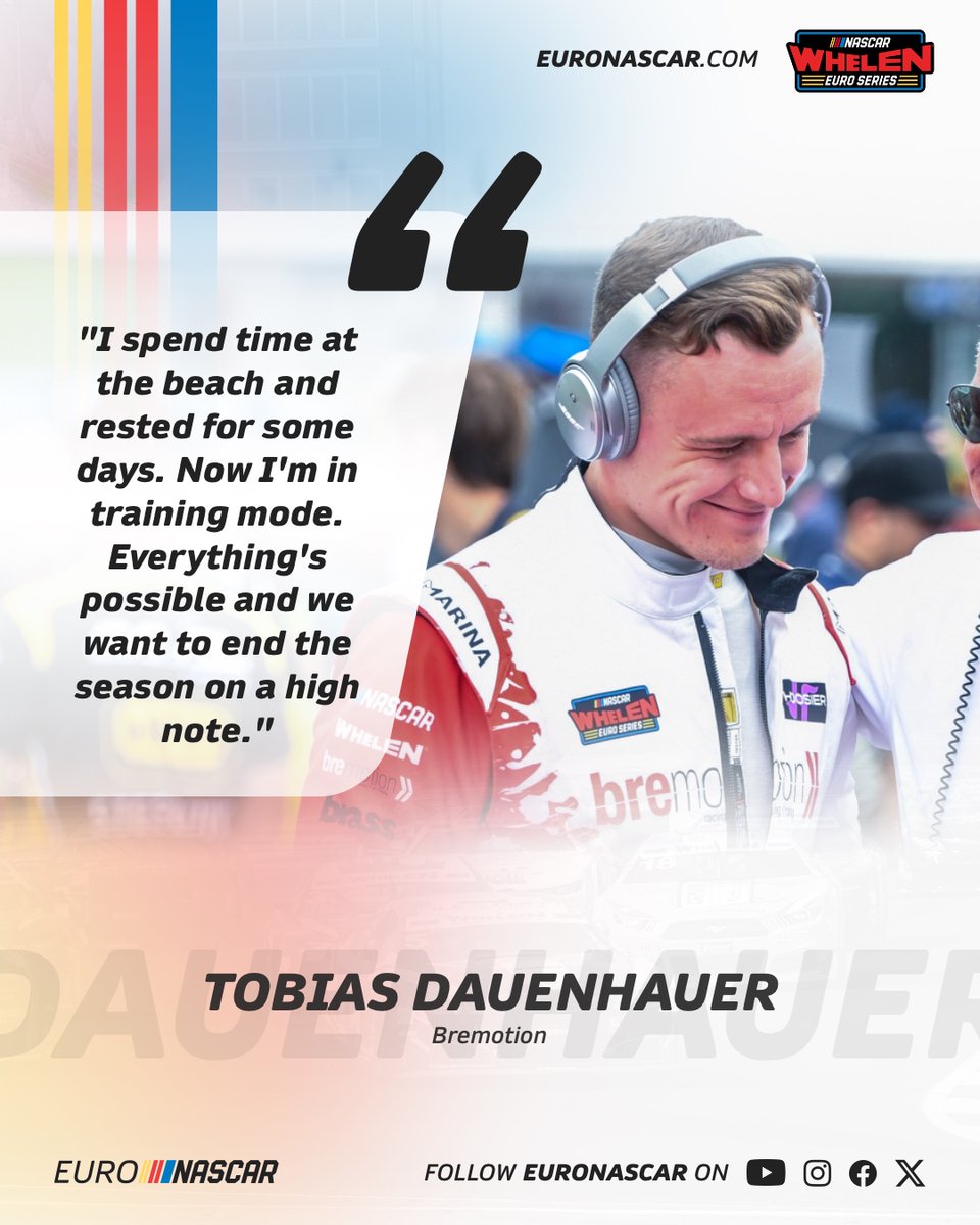.<a href="/TobiDauenhauer/">Tobias Dauenhauer</a> wants to end his 2024 season on a high!

Catch up with the latest stories on euronascar.com! 🙂

#EuroNASCAR #NASCAR #NWES #PureRacing
