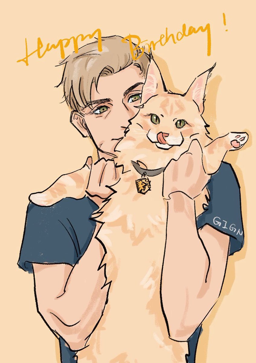 动作是抄照片的，生日快乐狮子
🎂🦁🎉