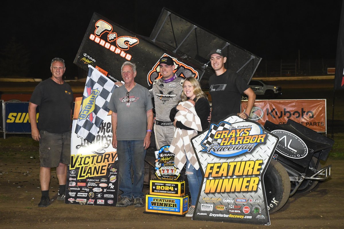 High Limit Racing (@highlimitracing) on Twitter photo This one meant everything to <a href="/Starks55Trey/">Trey Starks</a>.
His home track in his family-owned car.
Dad, brother, wife, baby all by his side.
<a href="/GHRaceway/">Grays Harbor Raceway</a> crowd going bonkers for the local boy.
He is forever a @Kubota_USA High Limit Racing winner.
๐ฅ๐๐๐ ๐ ๐ข๐ฅ๐ ๐๏ธ highlimitracing.com/press/2024/artโฆ This one meant everything to <a href="/Starks55Trey/">Trey Starks</a>.
His home track in his family-owned car.
Dad, brother, wife, baby all by his side.
<a href="/GHRaceway/">Grays Harbor Raceway</a> crowd going bonkers for the local boy.
He is forever a @Kubota_USA High Limit Racing winner.
๐ฅ๐๐๐ ๐ ๐ข๐ฅ๐ ๐๏ธ highlimitracing.com/press/2024/artโฆ