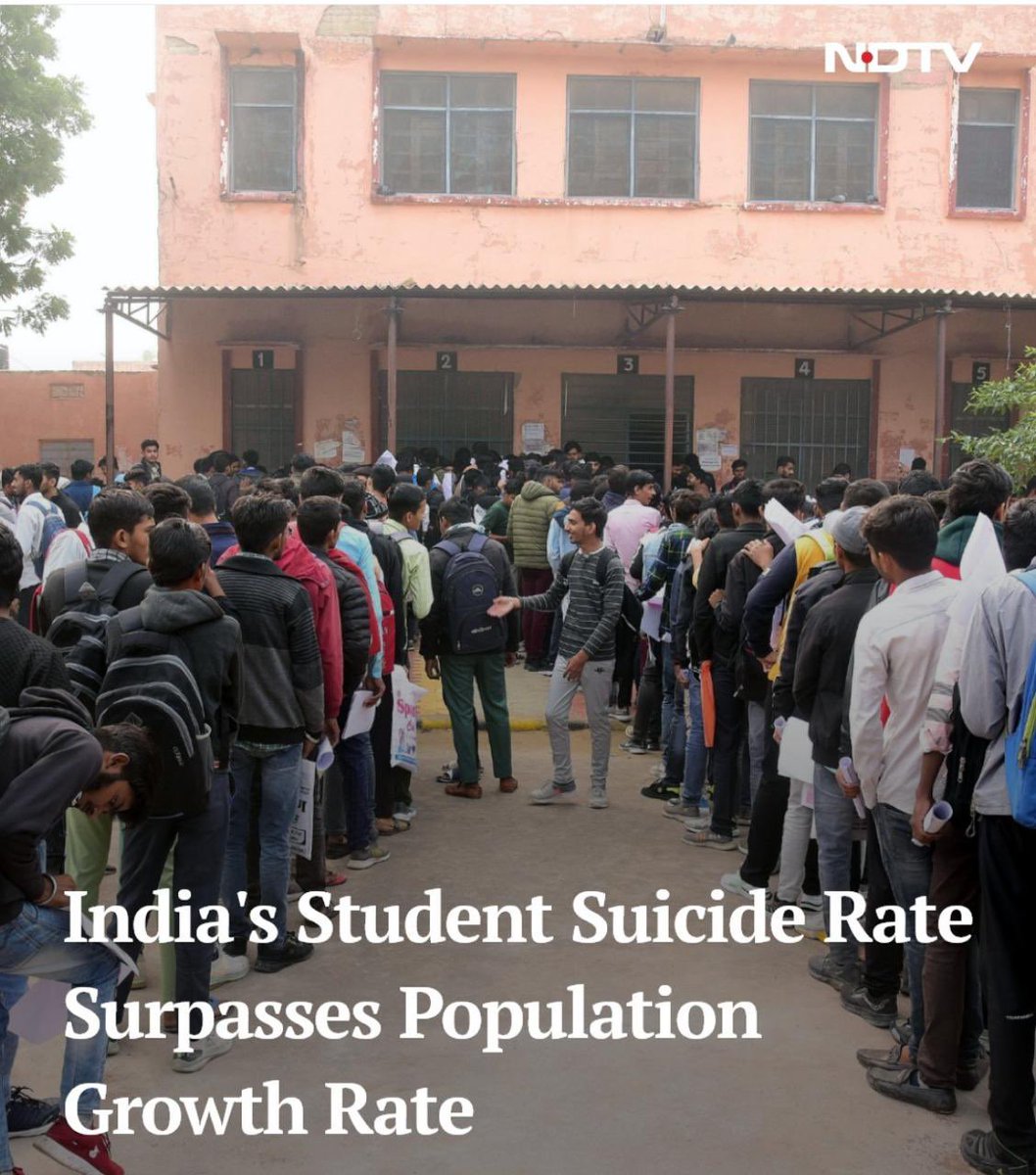 India's suicide rate surpasses its population growth rate, a stark reminder of the urgent need for mental health reforms. Let's prioritize mental health support, improve access to counseling, and foster a more supportive society. Together, we can make a difference.