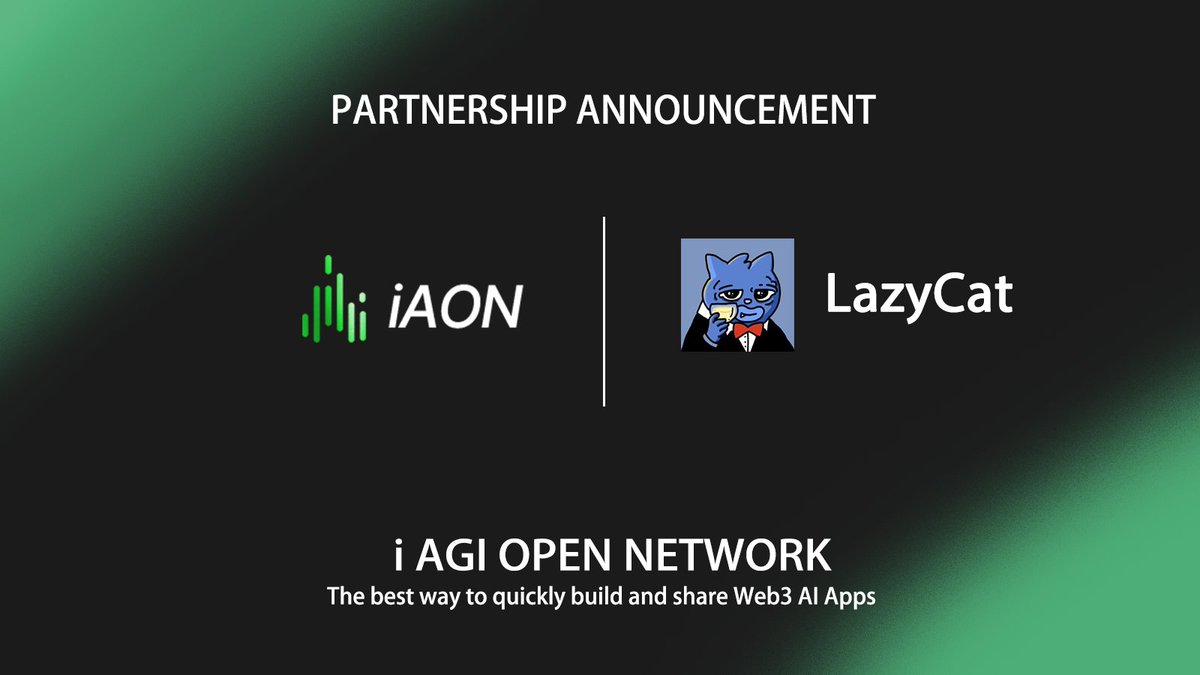 🥳We are excited to announce our new partnership 
@LazyCatBase!

🎯LazyCat is a memecoin community for crypto and Web3 party enthusiasts. There will be first initial listing  @gate_io 08/29 ! 

🎯Learn AON at: t.me/aon_aonet

✨Let's follow @aon_aonet &amp; @LazyCatBase to