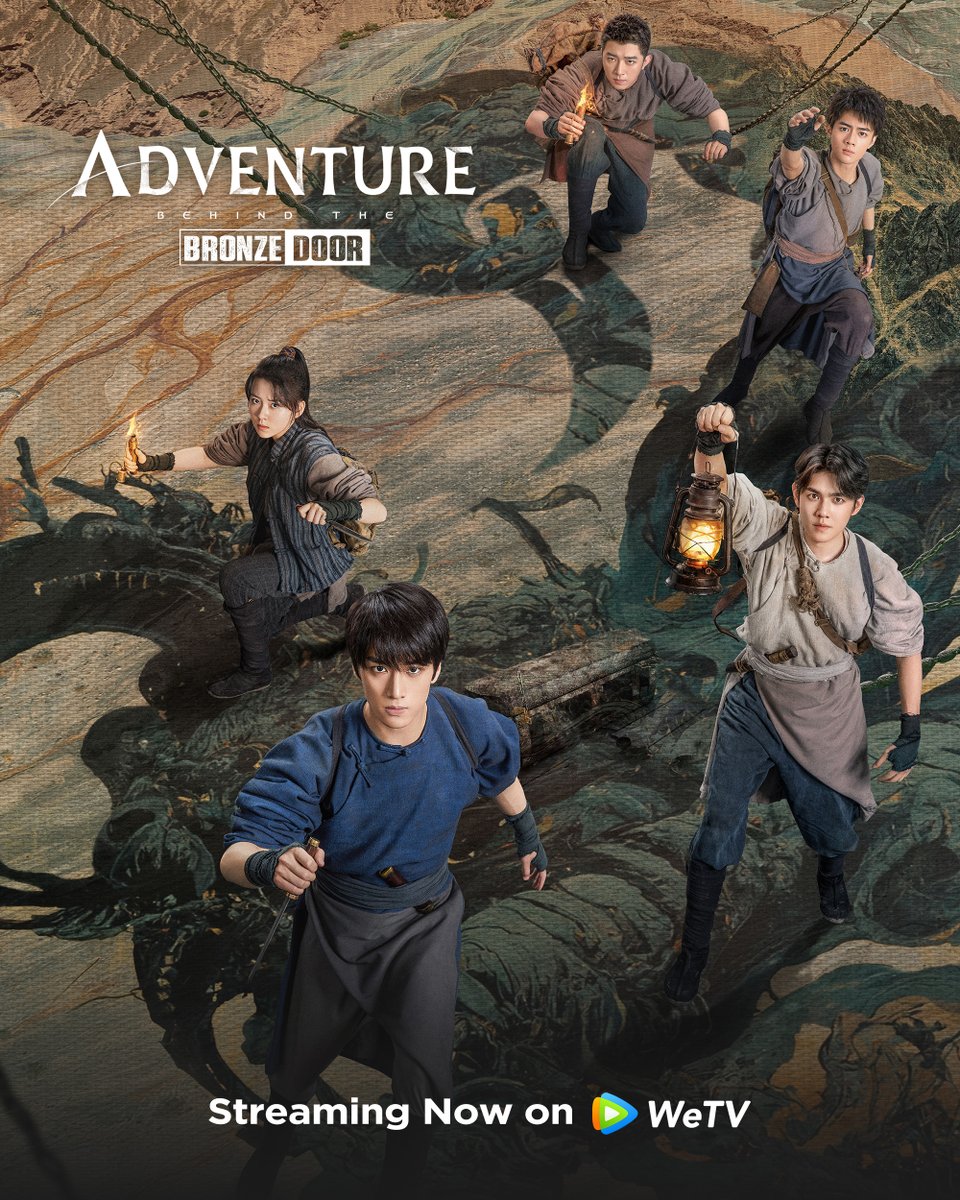 WeTVOfficial's tweet photo. Welcome to our adventure tour!💪🏻

#AdventurebehindtheBronzeDoor is streaming now on WeTV👉https://t.co/2bXQ2I2f0q

Starring #ZhangKangle #YuYijie #LinChenhan #ChengQimeng #LuoDianxia

#藏海花 #张康乐 #虞祎杰 #林辰涵 #程启蒙 #罗殿夏 #WeTV #WeTVAlwaysMore https://t.co/2iQ81czHyl