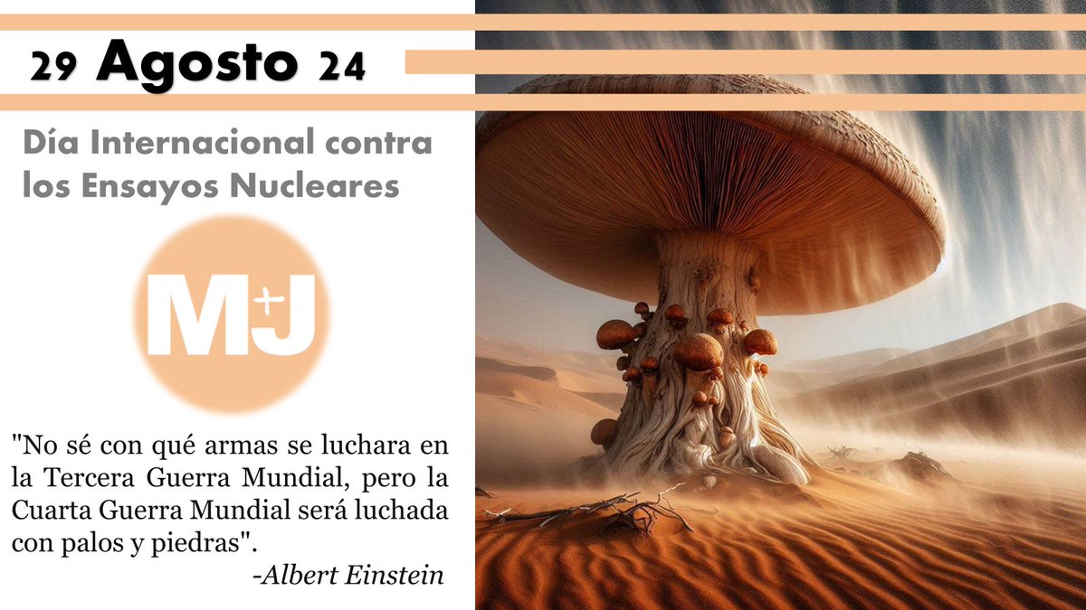 PUMJ_GRANADA's tweet photo. “Hoy nos unimos para conmemorar el Día Internacional contra los Ensayos Nucleares, un día para reflexionar sobre la importancia de un mundo libre de pruebas nucleares.” #Pumj #Granada #ONU #OMS #Nuclear #Granada #Andalucia https://t.co/Ah1FNRvxtG