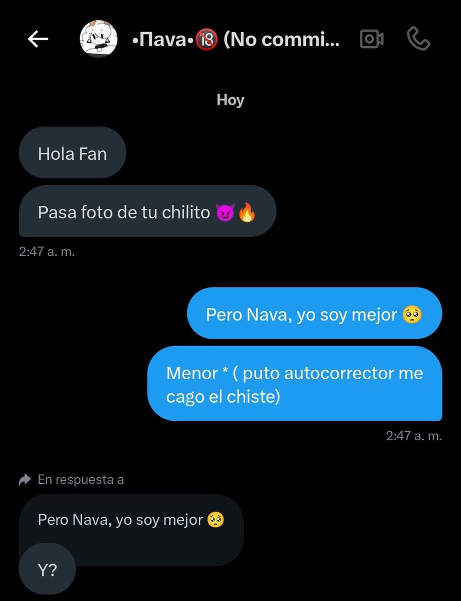 T_Rexbienreal's tweet photo. gente, vengo a mostrar una captura 100% real del usuario @SrNava015 pidiendo fotos 🥺 https://t.co/GgUqedGqgz