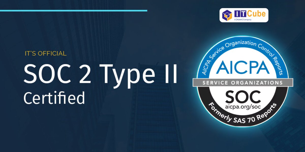 ITCubesolution's tweet image. We're thrilled to announce our SOC 2 Type II certification, reinforcing our commitment to top-tier security, integrity, confidentiality, and privacy for our global clients.
Thank you for trusting us as your Partner in Excellence!
#itcubesolutions #soc2 #datasecurity