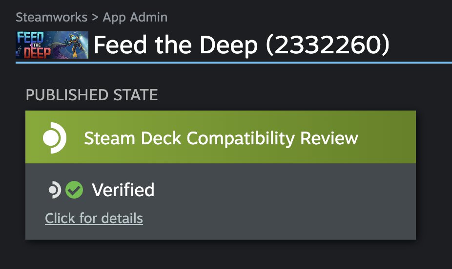 Steam Deck verified!