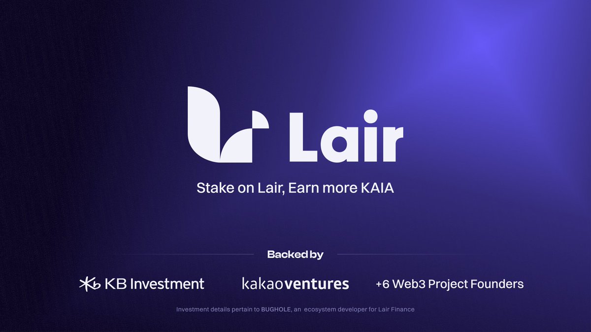 LairFinance's tweet image. A gate has opened: Stake on Lair, Earn more KAIA.

app.lair.fi

Staking on Lair instantly unlocks:
1. The highest $KAIA staking APR
2. Extra $stKAIA rewards
3. Additional Acorn points

—————🐿️—————
1️⃣ Highest APY

As the first decentralized liquid staking platform on…