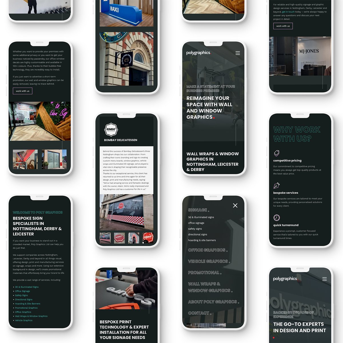 We’re thrilled to share the great new #PolyGraphics site. Offering an extensive range of services, from signage &amp; promotional materials to vehicle graphics &amp; wall wraps, Poly Graphics came to us with a vision. It was great to work with the team &amp; we're thrilled with the result!