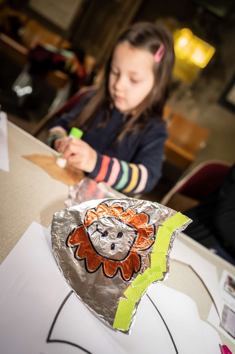 Bring your little ones to Crafty Cathedral today from 10.00am to 12:00pm for a fun and creative session. Today’s theme: Daniel &amp; The Lion's Den. 🎨🦁 #CraftyCathedral #FamilyFun”