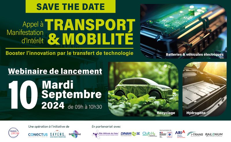 SATT_SAYENS (@satt_sayens) on Twitter photo 🧑🔬 Cherheurs(ses), vous disposez de résultats à potentiel dans le domaine du Transport et de la Mobilité ?
NE MANQUEZ PAS le Webinaire de présentation de l'AMI ➡️ Mardi 10/09/2024 en visio à partir de 9h
👉 sayens.fr/evenements/che…
<a href="/SATT_SAYENS/">SATT_SAYENS</a> | <a href="/ConectusAlsace/">SATT CONECTUS</a> | <a href="/SATTNord/">SATT NORD</a> 🧑🔬 Cherheurs(ses), vous disposez de résultats à potentiel dans le domaine du Transport et de la Mobilité ?
NE MANQUEZ PAS le Webinaire de présentation de l'AMI ➡️ Mardi 10/09/2024 en visio à partir de 9h
👉 sayens.fr/evenements/che…
<a href="/SATT_SAYENS/">SATT_SAYENS</a> | <a href="/ConectusAlsace/">SATT CONECTUS</a> | <a href="/SATTNord/">SATT NORD</a>