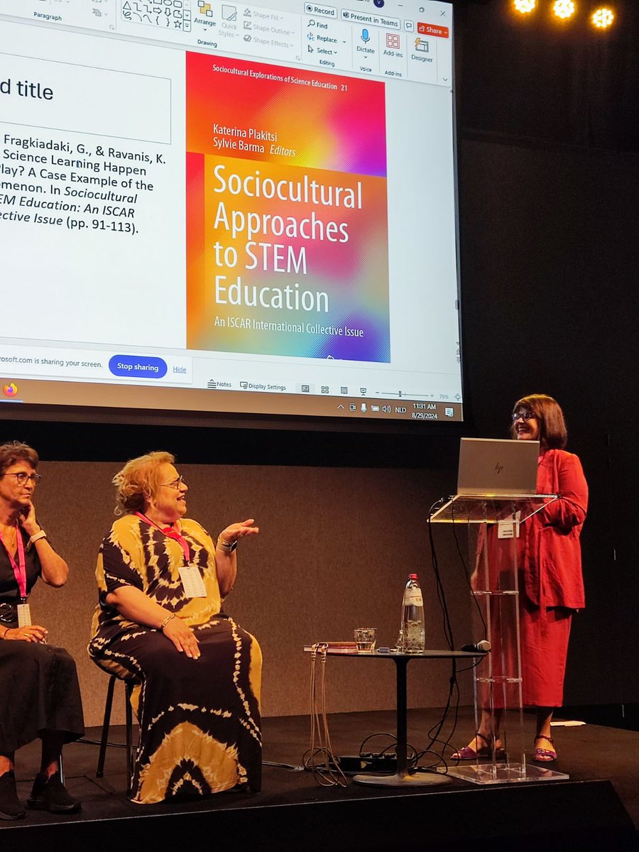Iro Zachariadi (@irozachariadi) on Twitter photo Extraordinary <a href="/GlykeriaFragki1/">Glykeria Fragkiadaki</a> sharing insights regarding the #dialectical_interrelation between #play and #STEM from the collective book about #STEM in #CulturalHistorical Theory
#ISCAR2024 #Rotterdam Extraordinary <a href="/GlykeriaFragki1/">Glykeria Fragkiadaki</a> sharing insights regarding the #dialectical_interrelation between #play and #STEM from the collective book about #STEM in #CulturalHistorical Theory
#ISCAR2024 #Rotterdam