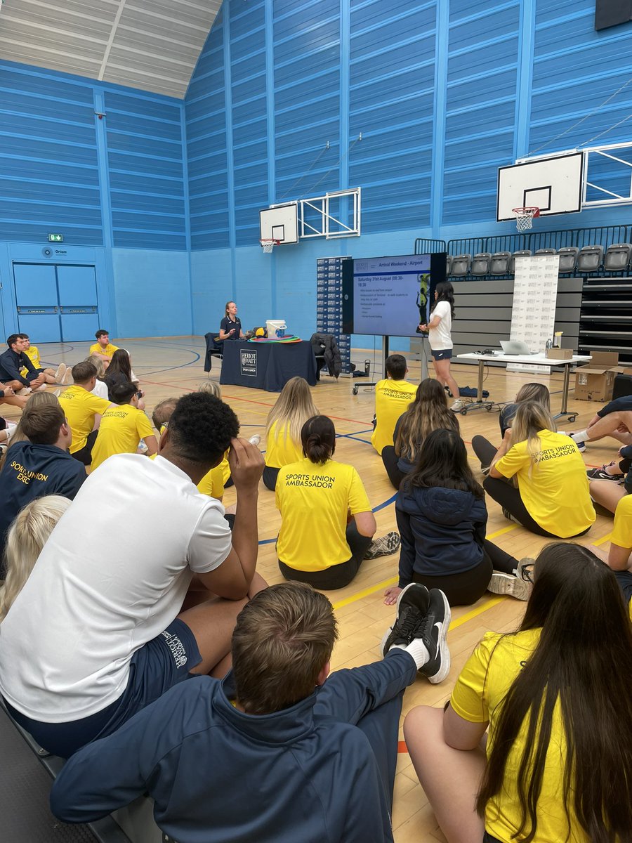 Chris Sellar (@chrissellar7) on Twitter photo That time of year again! The <a href="/HWUSportsUnion/">HWU Sports Union</a> Ambassadors are in the house! Getting ready for start of semester and welcoming new and returning student back to <a href="/HeriotWattUni/">Heriot-Watt University</a> That time of year again! The <a href="/HWUSportsUnion/">HWU Sports Union</a> Ambassadors are in the house! Getting ready for start of semester and welcoming new and returning student back to <a href="/HeriotWattUni/">Heriot-Watt University</a>