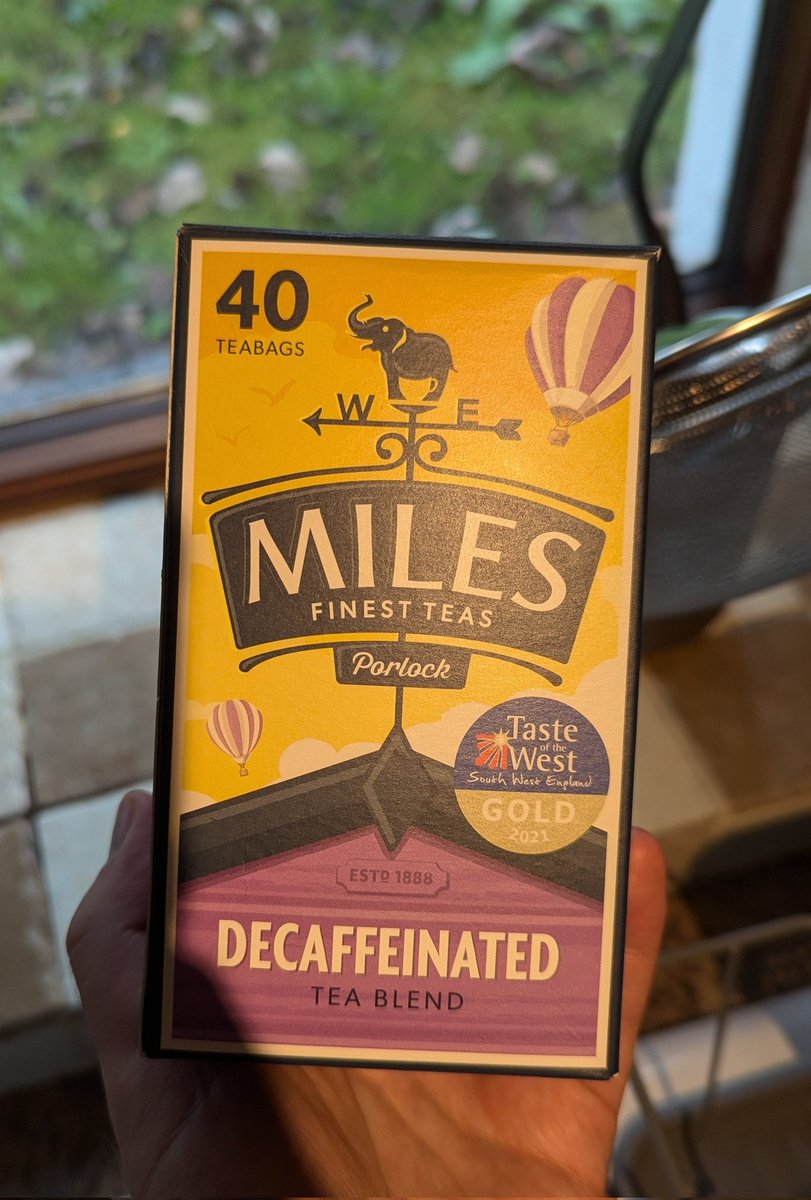 Back off holiday. Back home. Back on the good stuff. Teas up! ☕