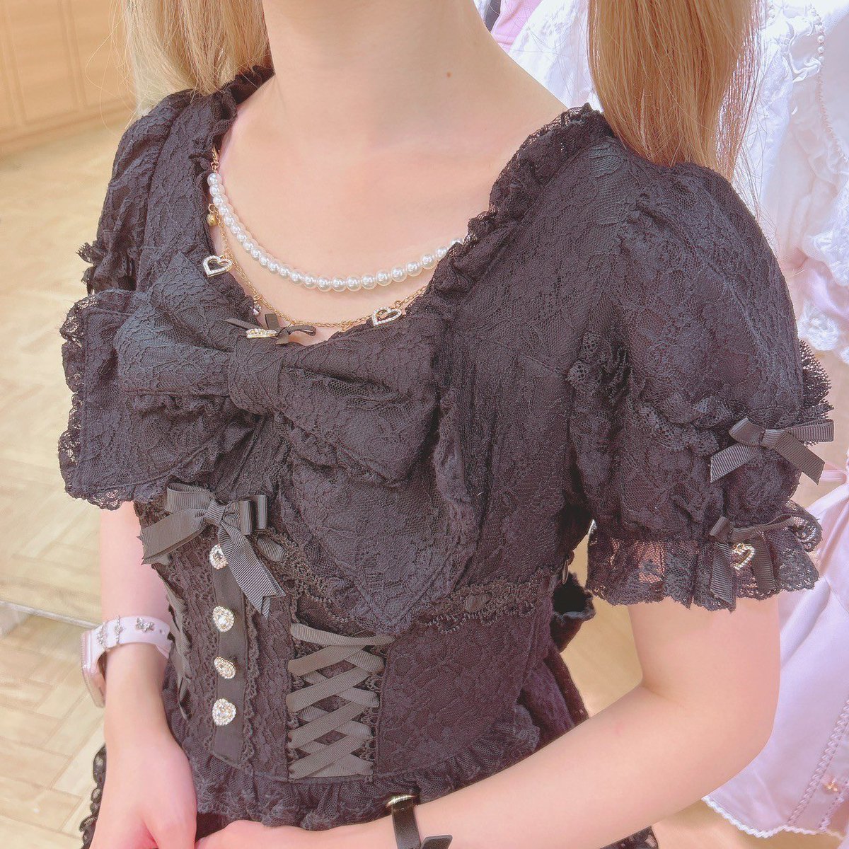 ダブルレースアップリボンワンピース | LIZ LISA(リズリサ ダブルレースアップリボンワンピース | LIZ LISA(リズリサ