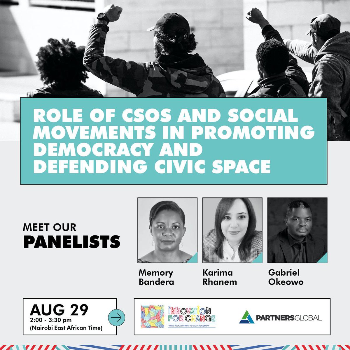 GabsynGreat's tweet photo. Today, I will be sharing my thoughts on the role of civil society organizations and social movements in promoting democracy and defending civic space, using Nigeria as a case study.
Join the conversation at 2pm EAT.
You can register here: https://t.co/VYLcDUUwnL
#GabsynWrites https://t.co/ez2wjtS0KX