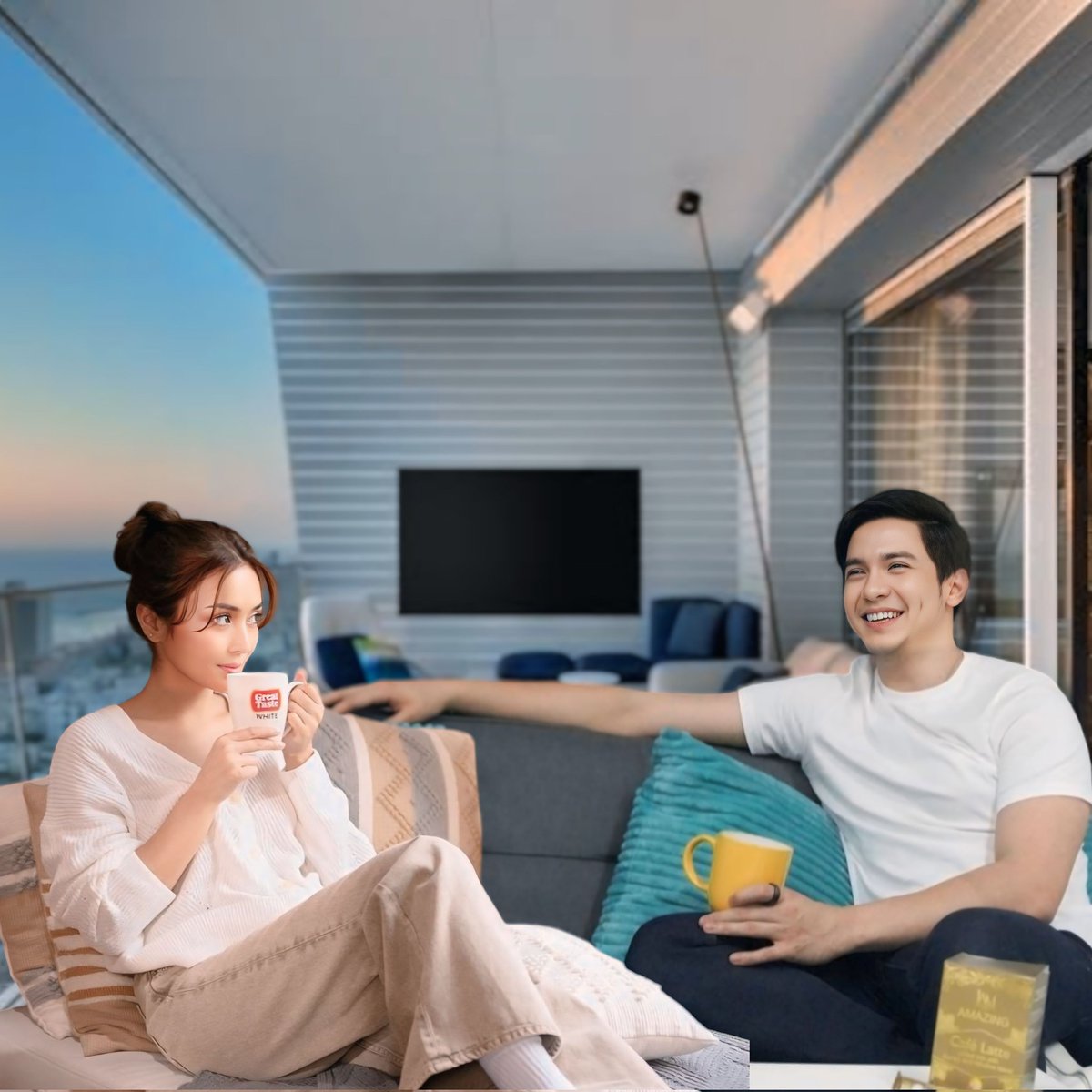 DaByStander2026's tweet photo. My great taste love is an amazing cafe latte with you. 🤭
@aldenrichards02 @bernardokath Oh ayan ha, tinutulungan ko na kayong i-promote ang inyong mga endorsement at siyempre pre-promotion din ito para sa HLA. Guys Kape! 😅
#amazingcafe
#greattaste
#KathDen
#HelloLoveAgain https://t.co/TwISUci2FQ