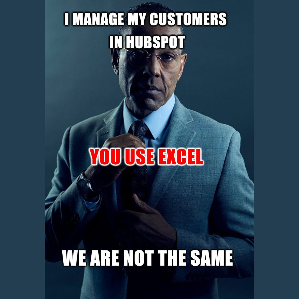 vidalicodigital's tweet image. Be like Gus and stop breaking bad with Excel.
#HubSpotCRM #Marketing #CRM #Data #VidalicoDigital
