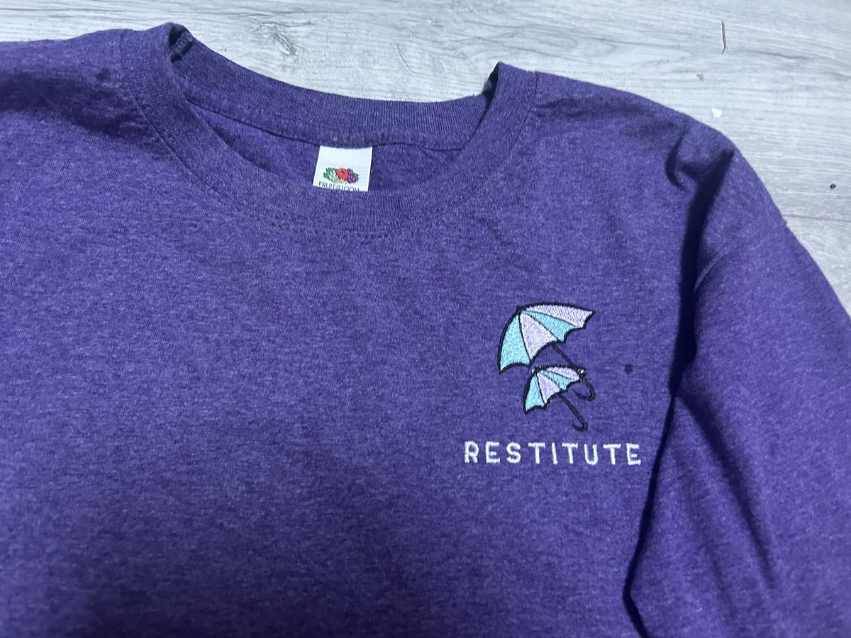 Today I proudly wear my Restitute t shirt 
Reaching out to 3rd party victims of sexual and violent crime and supporting  those who might know people who need help. ❤️ ☔️ 
<a href="/RestituteUk/">Restitute</a>