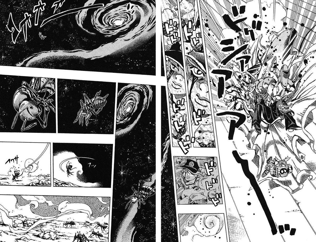 FormerSoulKing's tweet image. In light of #RecentEvents here are my fav manga antagonist conclusions

THEY&apos;RE ALL FROM ARAKI YEAAAAAA 🍯🍯🍯🍯🐐🐐🐐🐐🐐