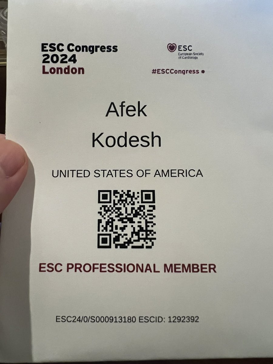 Excited to present our findings on an ML based calculator assessing personalized risk following STEMI at #ESCCongress 2024
