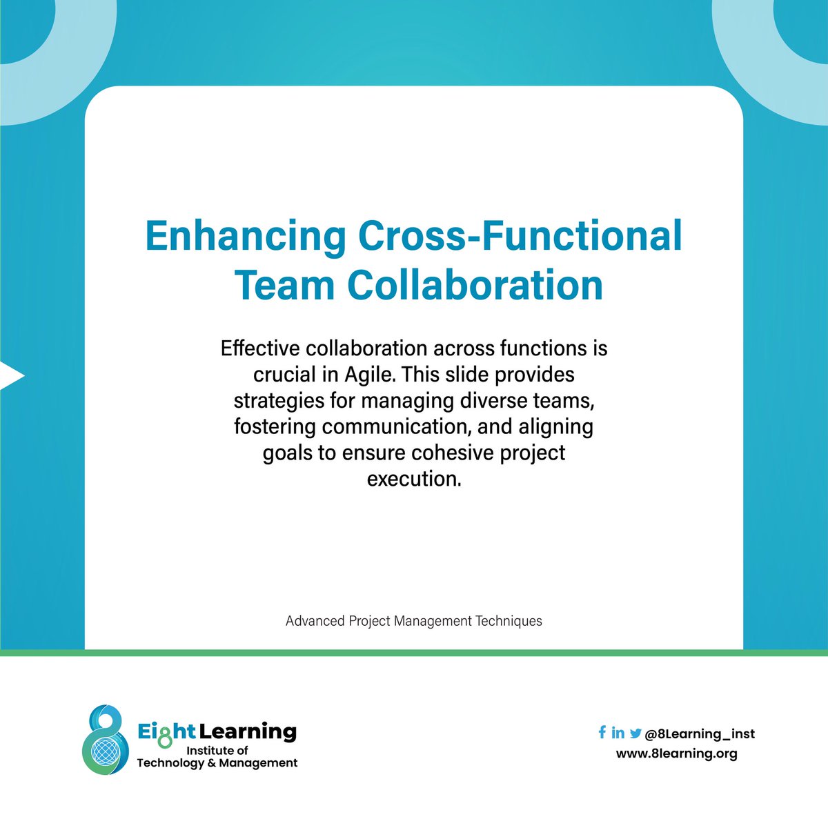 8learning_inst's tweet image. Master Agile methodologies for complex projects with our comprehensive guide. 

Explore scaling frameworks, team collaboration, and key metrics to elevate your project management skills. 

For detailed insights, sign up here bit.ly/8tech3

#AgileProjectManagement
