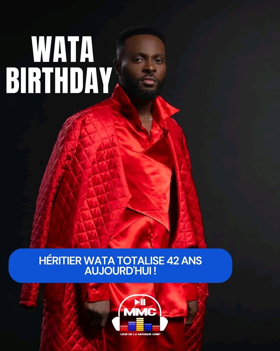MMCrdc243's tweet photo. 🎈Ce 29 août, @heritierwata29 totalise 42 ans. Joyeux anniversaire Goga, "Moto Na Tembe". 🥳
Citez votre TOP 5 dans sa riche discographie. 🤔
#mmc243 https://t.co/Dz1WVKySkS