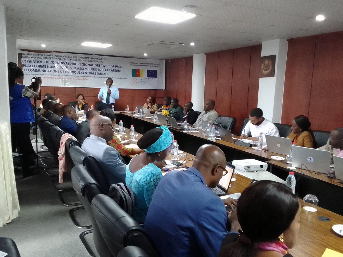 PAGIRN_PPTIC's tweet image. Ateliers d&apos;appropriation et de prise en main de l&apos;observatoire régional des TIC en Afrique Centrale tenus du 19 au 24 à Dla.
#PAGIRNPPTIC
#UE
#ENSPY
#SUPPTIC
#AteliersRégionauxDepriseenmaindeLobservatoireRegionalDesTicEnAfriqueCentrale