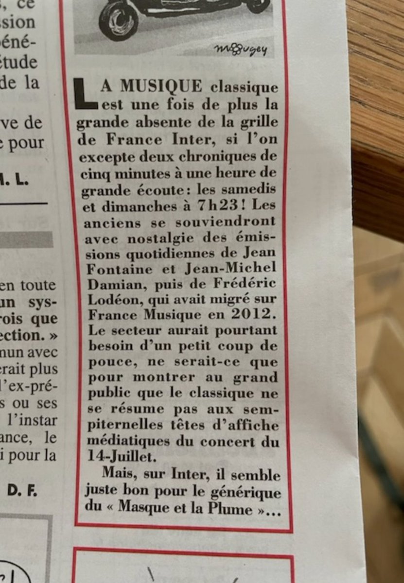 Article dans Le Canard de cette semaine  Ça fait plaisir de se sentir moins seul sur le sujet. <a href="/AdeleVanReeth/">Adèle Van Reeth</a> <a href="/SibyleVeil/">Sibyle Veil</a> <a href="/datirachida/">Rachida Dati ن</a> <a href="/franceinter/">France Inter</a>