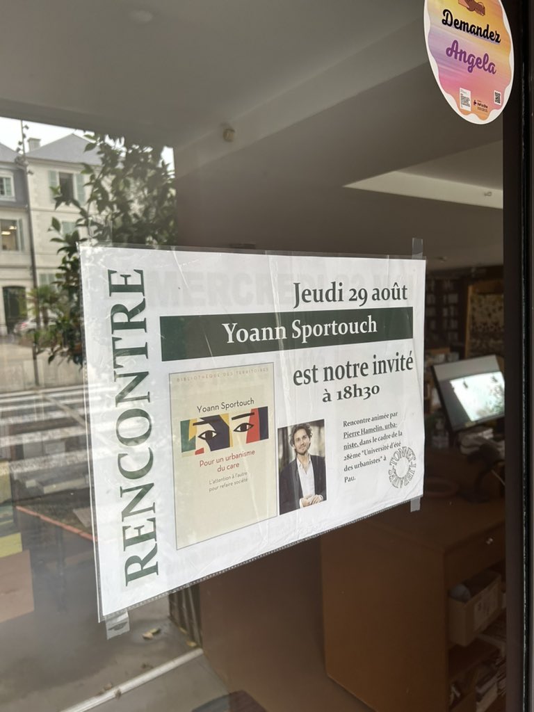 C’est ce soir à Pau, à la Librairie TONNET !
#UrbanismeDuCare