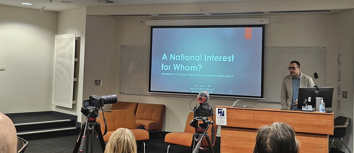 Benjamin Zala (@drbeezee) on Twitter photo Getting under way with <a href="/RealVanJackson/">Van Jackson</a> for an <a href="/ANUBellSchool/">ANUBellSchool</a> IR Department 75th anniversary public lecture. Getting under way with <a href="/RealVanJackson/">Van Jackson</a> for an <a href="/ANUBellSchool/">ANUBellSchool</a> IR Department 75th anniversary public lecture.