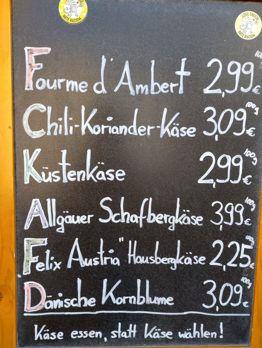 Käse essen, statt Käse wählen!

#ltw2024 #leipzig #lovecheesehateracism #noafd #demokratie