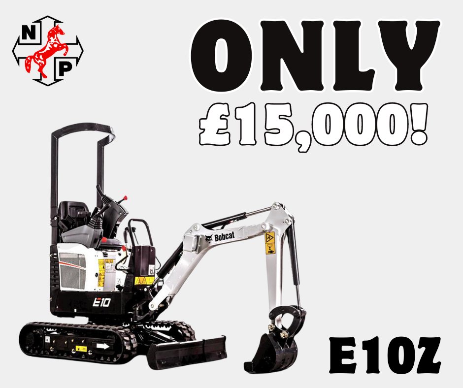 Only ONE left on this special discounted price!

Hurry and give us a call today to secure your brand new #Bobcat E10Z for a fraction of the price. 

It will just be on a 2023/24 spilt plate and will still come with a manual hitch, 3 buckets and 2 year warranty!!
@ballyveseyltd