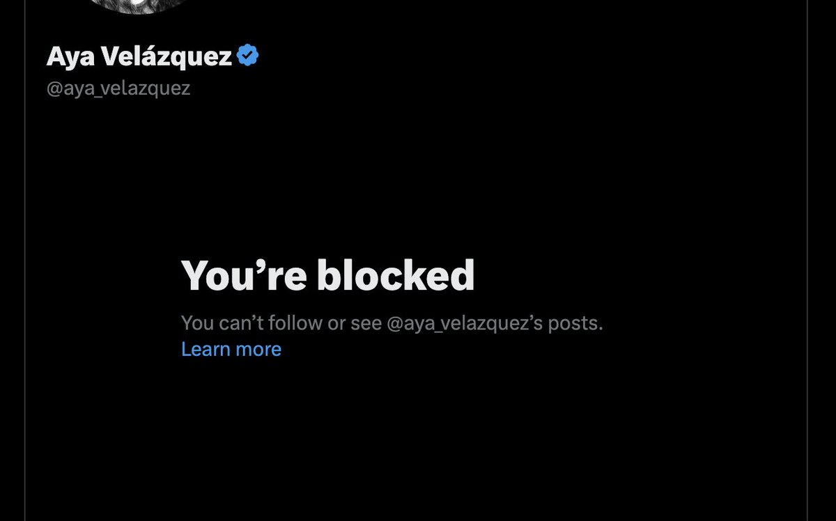 Reaktion von " <a href="/aya_velazquez/">Aya Velázquez</a> " wenn man <a href="/BirgitHerden/">Birgit Herden</a> und <a href="/LorenzMaroldt/">Lorenz Maroldt</a> mitteilt, dass sie Inhalte klaut.