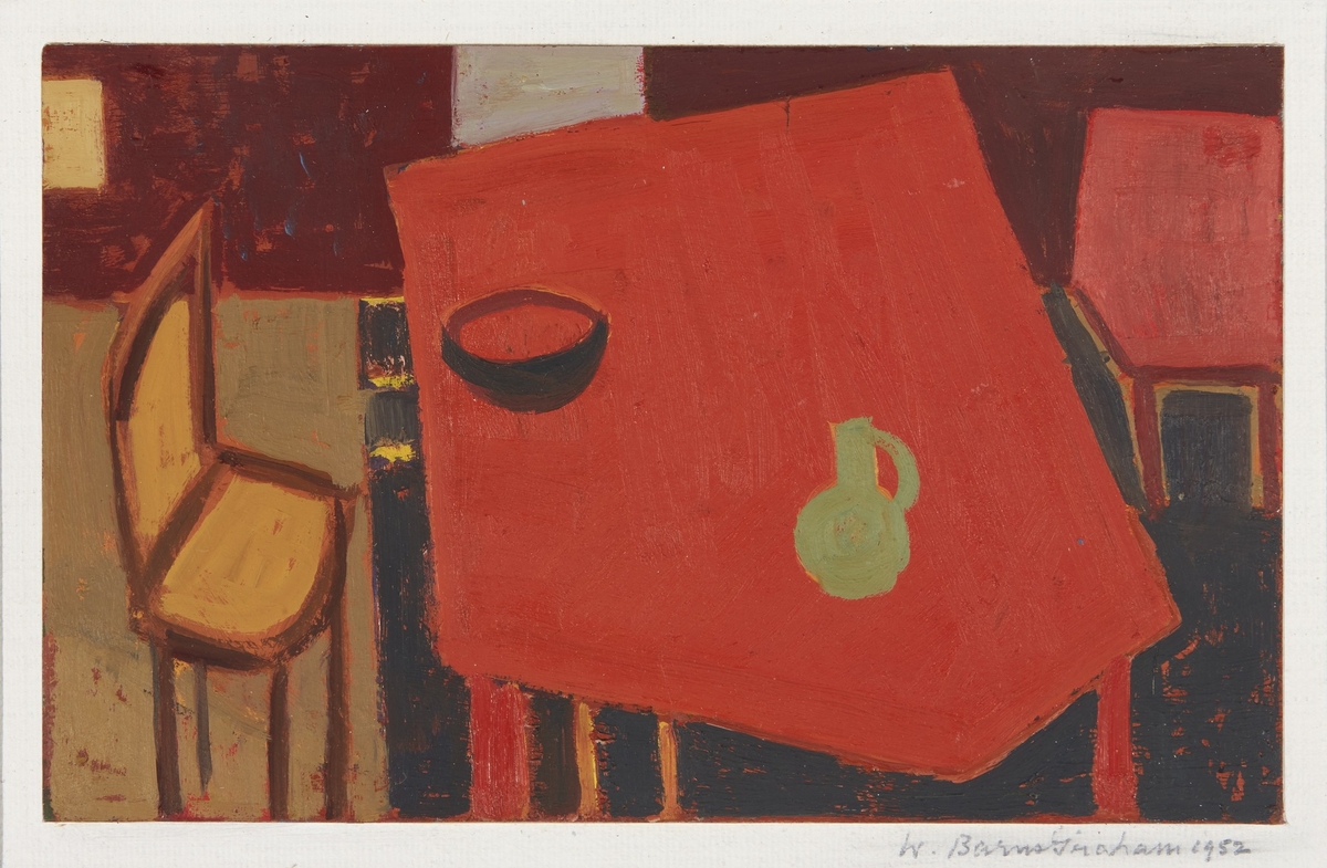 🥣 Today's #OnlineArtExchange is still life for The Shape of Things: Still Life in Britain 
<a href="/PallantGallery/">Pallant House Gallery</a> 👉 pallant.org.uk/whats-on/the-s… 🍇🌸

'Red Table' by Wilhelmina Barns-Graham (1912–2004) © <a href="/WBGTrust/">Wilhelmina Barns-Graham Trust</a>