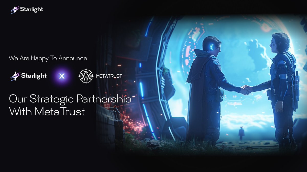 Starlight (@starlightpad) on Twitter photo Starlight x Metatrust: Strategic Partnership 🚀
We’re excited to announce our partnership with <a href="/MetaTrustLabs/">MetaTrust Labs</a> - a leading provider of Web3 AI security tools and code auditing services from Nanyang Technological University, Singapore. Metatrust’s advanced AI solutions will help Starlight x Metatrust: Strategic Partnership 🚀
We’re excited to announce our partnership with <a href="/MetaTrustLabs/">MetaTrust Labs</a> - a leading provider of Web3 AI security tools and code auditing services from Nanyang Technological University, Singapore. Metatrust’s advanced AI solutions will help