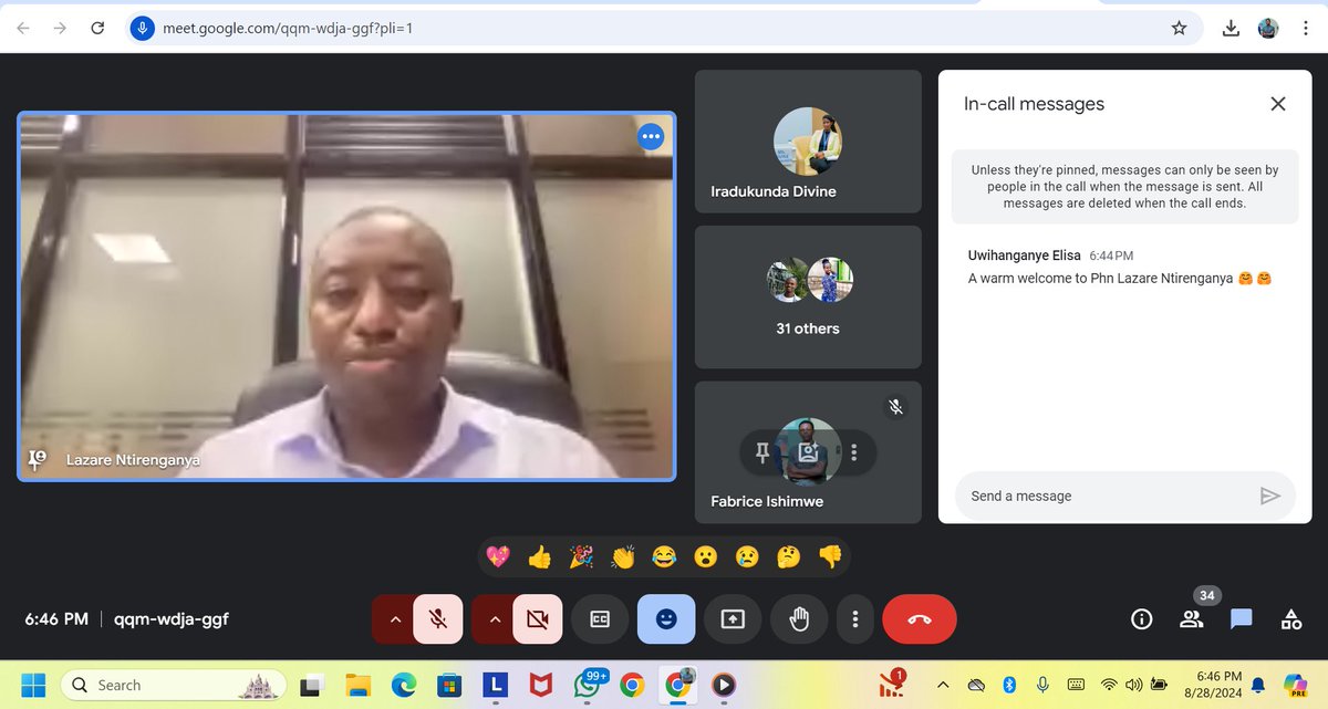 MedAl_Rwanda's tweet photo. Yesterday we have had a successful online webinar about the concept of adverse drug events and reporting systems in Rwanda. We gained insights from @Phn Lazare Ntirenganya, and we are committed to host more webinars ahead to rise awareness!
##HealthyForAll 
#MedicineSafety https://t.co/imOxrcaMol