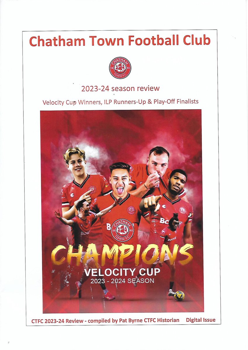 chatspur's tweet photo. The CTFC season review that the fans did not want, as print cost have escalated and no interest so I done a free 24-page digital issue in which only one fan requested, end of era I have done 20 books on Chats but will continue with a digital review only, some extracts https://t.co/39TsEzNq27